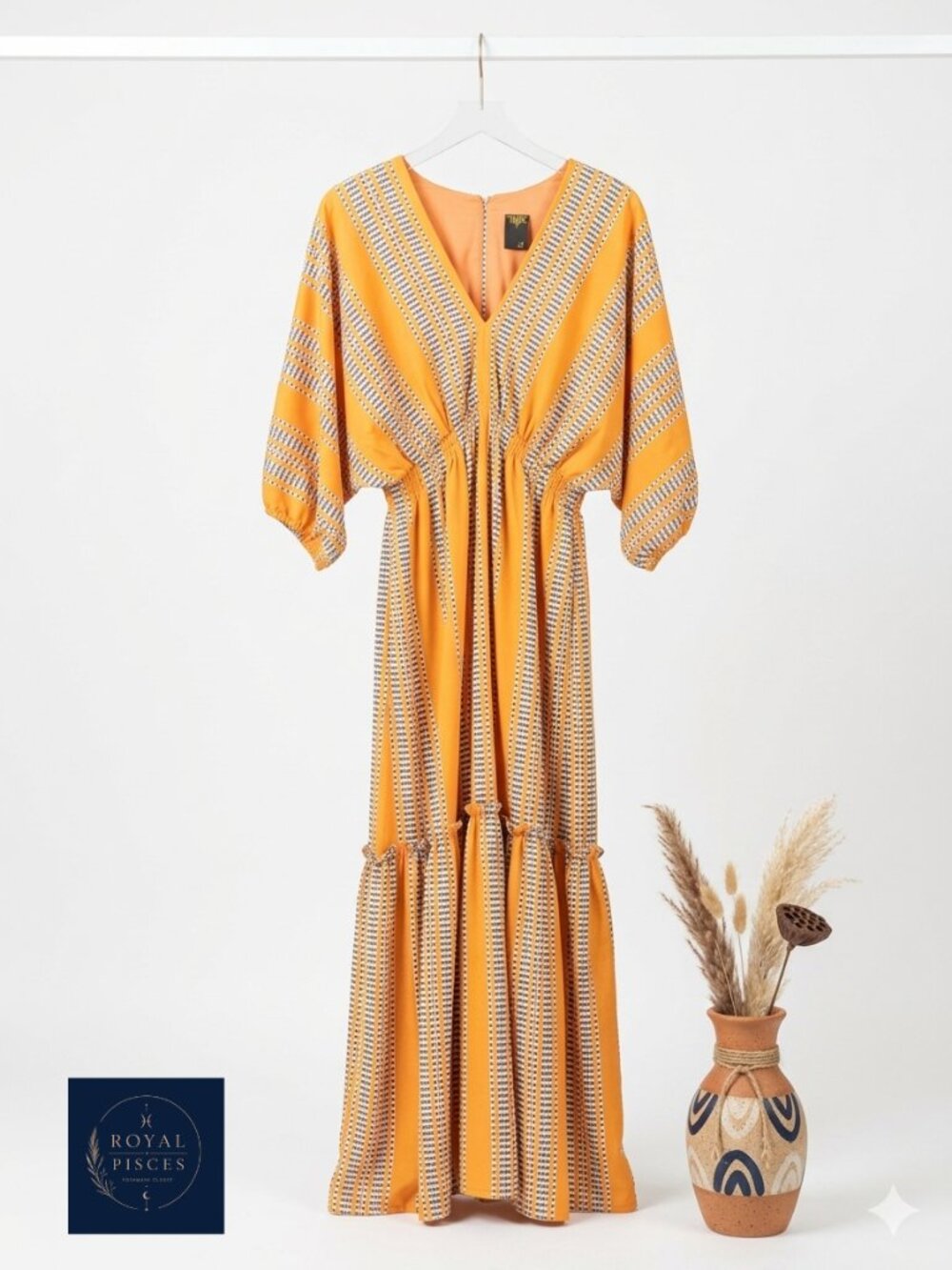 Boho style long dress.
